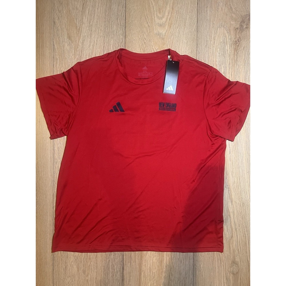 Adidas Women's Pre-Game T-Shirt, Power Red/New England Revolution 2XL - Picture 2 of 7